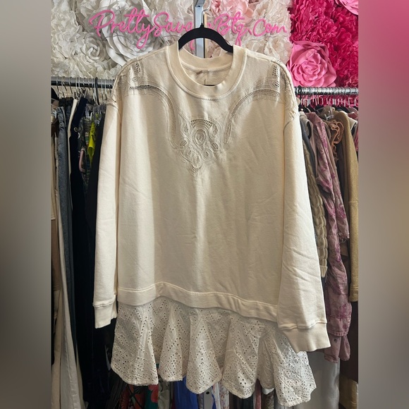 Free People Prairie Sweatshirt, MED NWT - Picture 9 of 12